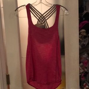 Lululemon tank with printed bra to inside